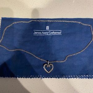 James Avery Sterling Silver Heart Necklace
